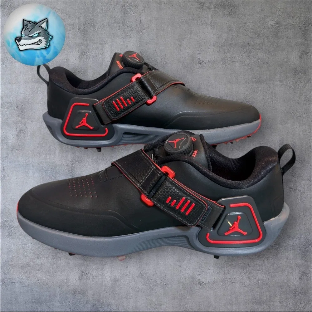 Air Jordan Air Rev Bred BOA Black Infrared 23 Golf Shoes Men's Sz 7.5 New